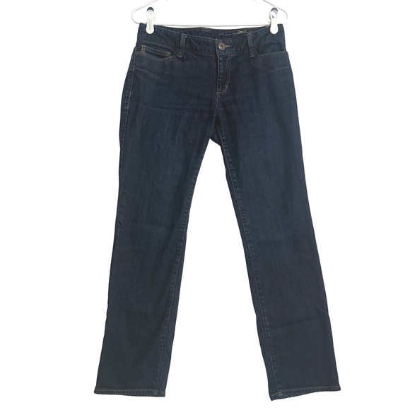 Eddie Bauer Denim - Eddie Bauer Women's Curvy Fit Slim Straight Dark Wash Jeans Size 6‎